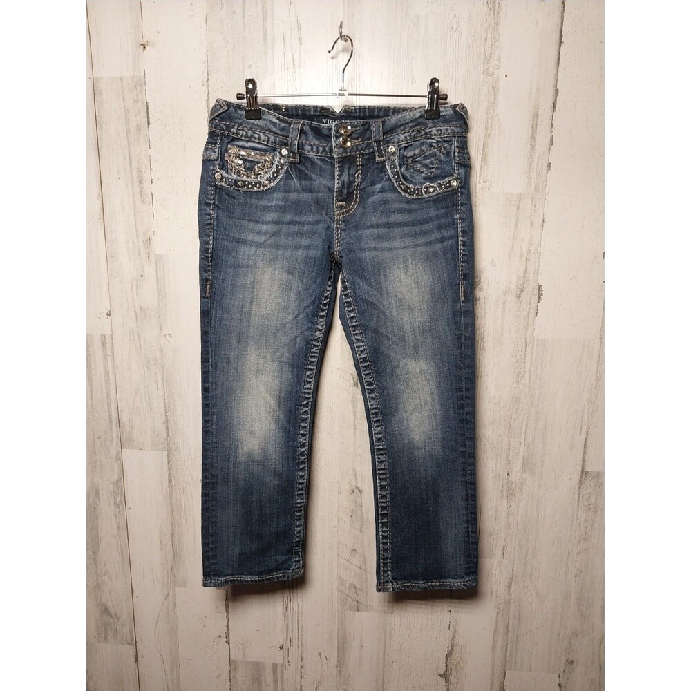 Vigoss New York Capri Size 3/4 Embellished Flap Pockets